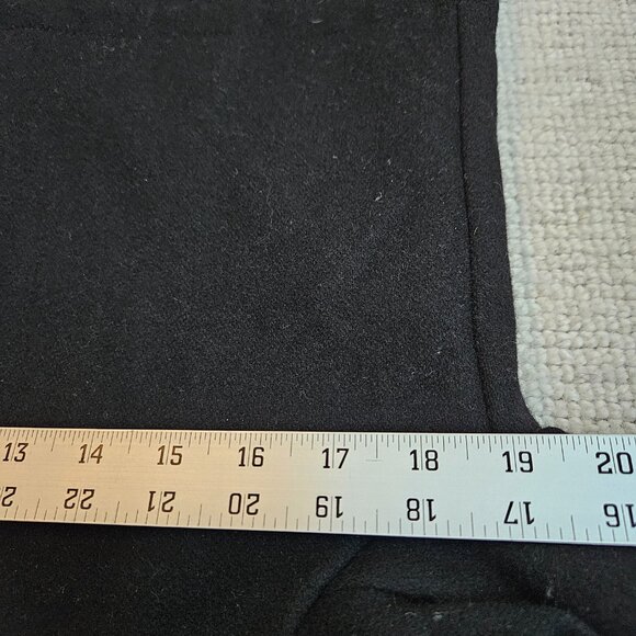 L.L. Bean Women's West End Wool Coat Black Medium M Hooded Winter Fall Spring - Picture 4 of 11